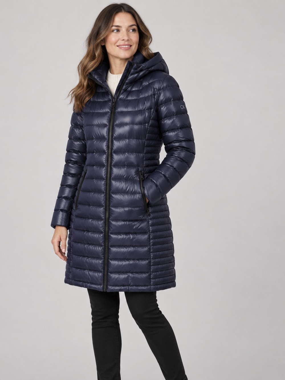 Calvin Klein Women’s XL Ultralight Hooded Puffer Coat women